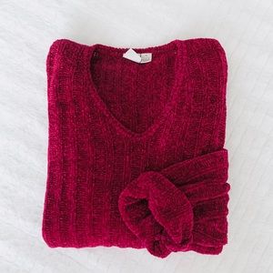 Vintage // oversized cozy chenille sweater
